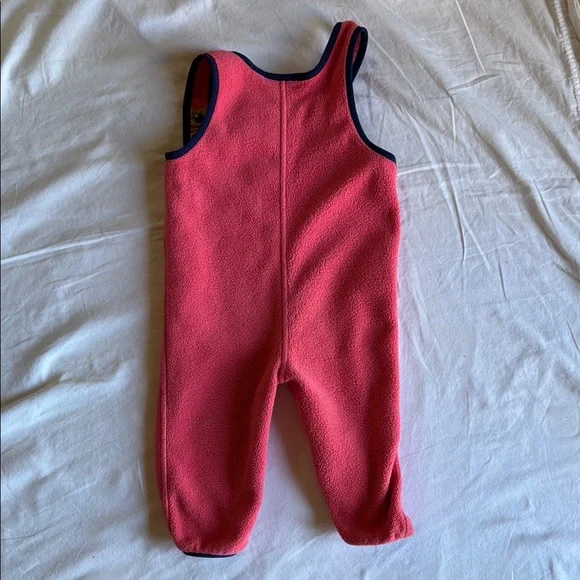 Patagonia Pink Fleece Overalls/Bibs - Picture 2 of 4